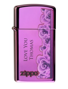 Zippo "Purple Rose Slim"