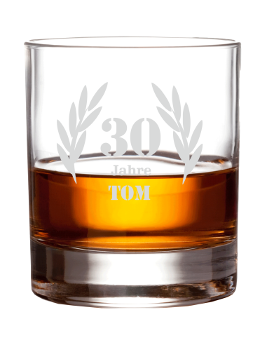 Graviertes Whiskyglas "Birthday"