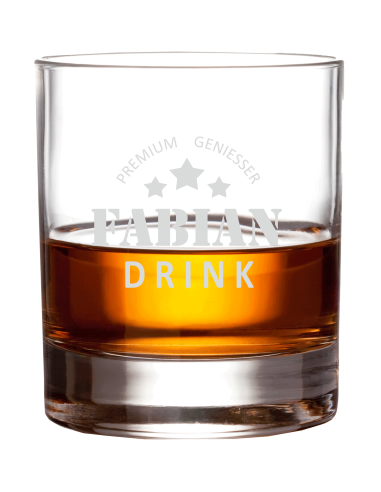 Graviertes Whiskyglas "Premium-Geniesser"