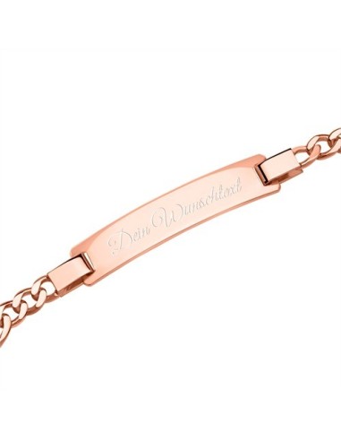 Image of Figaro Armband rosé mit Gravur - Armbänder