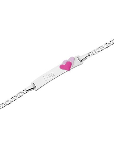 Image of Gravierbares Armband aus 925er Silber mit Herz - Armbänder
