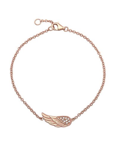 Armband mit Flügel - rosévergoldet