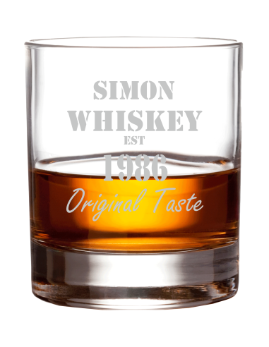 Graviertes Whiskyglas "Original Taste"